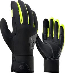 Cycling gloves full finger touchscreen warm black