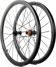 Paire de roues Progress Orbit 380 | 12x100/12x142 mm | Center Lock | Rayon Carbone