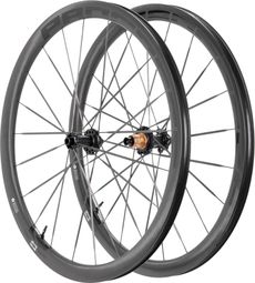 Paire de roues Progress Orbit 380 | 12x100/12x142 mm | Center Lock | Rayon Carbone
