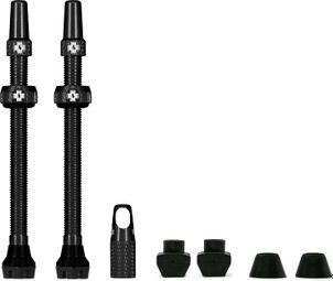 MUC OFF-Tubeless valve kit V2 (pair) 80mm Black