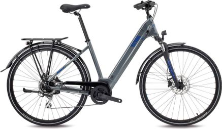 BH Atom City Wave Elektro-Hybrid-Fahrrad Shimano Acera 8S 500 Wh 700 mm Plata Grau Blau 2022