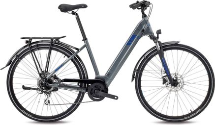 BH Atom City Wave Electric Hybrid Bike Shimano Acera 8S 500 Wh 700 mm Plata Grey Blue 2022