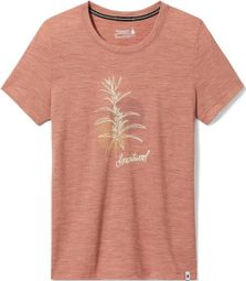 T-Shirt Manches Courtes Femme Smartwool SagePntGrphTSl Bleu