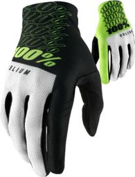 Paar 100% Celium Handschoenen Fluorescerend Geel / Zwart