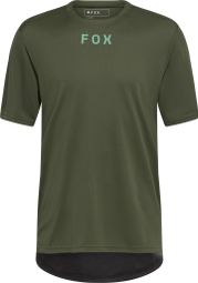 Fox Ranger Wordmark Korte Mouw Jersey Groen