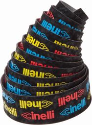 Ruban de Cintre Cinelli Logo Velvet Noir / Multicolore