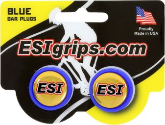 ESI Bar End Plugs Blue