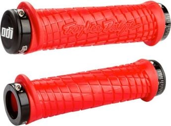 Paire de grips ODI-Troy Lee Designs Signature MTB Rouge 130 mm