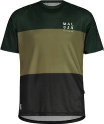 Short Sleeve MTB Jersey Maloja BarettiM. Multi Black/Green
