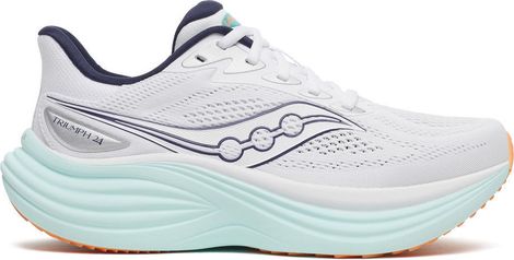 Saucony Triumph 24 hardloopschoenen, wit/blauw, dames