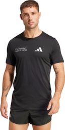 adidas Run Ultimate Kurzarm Trikot Schwarz Herren