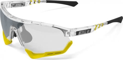 Scicon Sports Aerotech SCN XT Photochromic XL Lunettes De Soleil De Performance Sportive (Miroir Argenté Scnxt Photocromique/Briller)