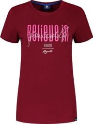 T-Shirt De Sport Manches Courtes Rogelli Graphic T-Shirt - Femme - Bordeaux