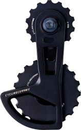 CyclingCeramic OSPW Pro Umwerfer Käfig 14/19T für Shimano Ultegra / Ultegra Di2 und Dura-Ace / Dura-Ace Di2 11/12S Umwerfer Schwarz