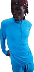 Nike Stride Blau Männliches 1/4-Zip Top