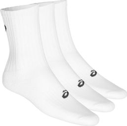 Pack de 3 paires de Chaussettes Asics Crew Blanc Unisex