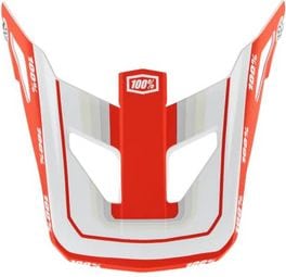 Visiera sostitutiva per casco 100% Status Rosso/Bianco