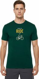 T-Shirt Short Sleeve Rubb'r Ride Green