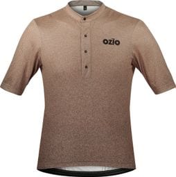 OZIO MAILLOT GRAVEL MANCHES COURTES EXPLORE BEIGE HOMME