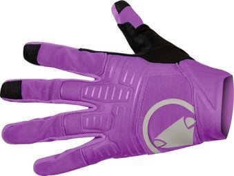 Lange Handschuhe Endura SingleTrack II Violett