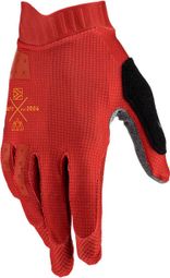 Guantes largos de mujer Leatt MTB 1.0 GripR Rojo