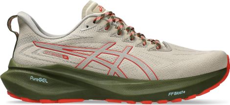 Chaussures Running Asics GT-2000 13 TR Kaki/Rouge Homme