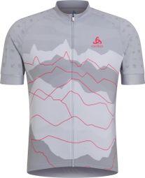 Maillot Manches Courtes Odlo Performance Pyrénées - Gris