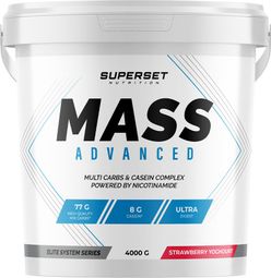 Mass Advanced (4kg) - Superset Nutrition - Fraise Yogourt - Gainers