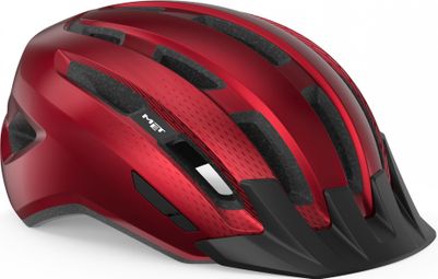 Casque MET Downtown Rouge