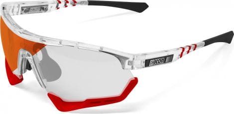 Scicon Sports Aerotech Regular Photochromic Lunettes De Soleil De Performance Sportive (Miroir Rouge Photochromique Scnxt/Briller)