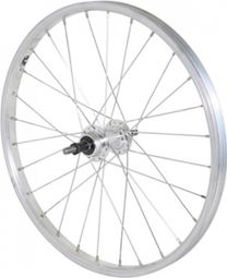 ROUE VTT 20  ARRIERE ALU MOY ALU AXE PLEIN RL 6-7V. (VENDU AVEC ECROU 10X100)