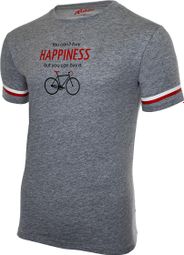 T-Shirt manica corta Rubb'r Happiness Grey