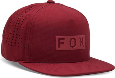 Fox Snapback Cap Wordmark Tech Red OS