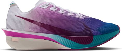 Nike Vaporfly 4 hardloopschoenen wit/blauw/roze voor dames
