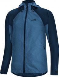 Giacca da donna Gore Wear C5 GTX Trail con cappuccio Blue