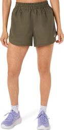 Asics Nagino Run Adjustable Khaki Shorts for Women
