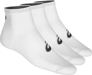 Paquete de 3 pares de calcetines de media pantorrilla Asics Blancos