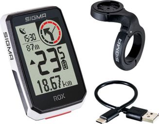 Compteur GPS Sigma ROX 2.0 Set Blanc