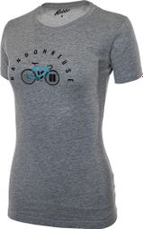 Camiseta de manga corta para mujer Rubb'r Randonneuse Gris