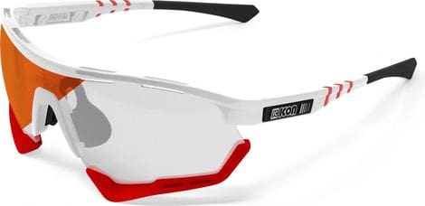 Scicon Sports Aerotech SCN XT Photochromic XL Lunettes De Soleil De Performance Sportive (Miroir Rouge Photochromique Scnxt/Luminosité Blanche)