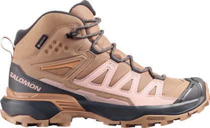 Chaussures de Randonnée Salomon X Ultra 360 Mid GTX Marron/Rose Femme