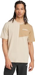 adidas Terrex Multi Khaki Heren Jersey met Korte mouwen