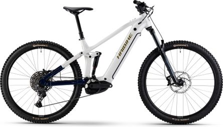 Haibike AllTrail 8 Shimano Cues 11V 600 Wh 29'' White/Blue 2025 Electric All-Suspension Mountain Bike