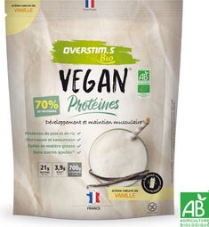 Vegan Overstims Vanille Proteïne Drink Biologisch 700g