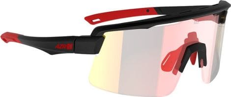 Azr Kromic Road RX Matte Black - Red Iridescent Lenses