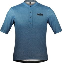 OZIO MAILLOT GRAVEL MANCHES COURTES EXPLORE BLEU HOMME