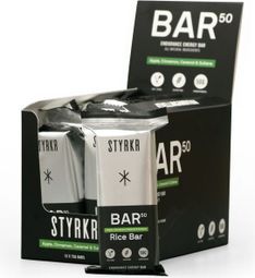 Barre Énergétique Styrkr BAR50 Boîte de 12 de barre énergétique Pomme  cannelle et caramel 