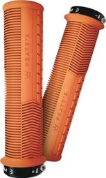 Pair of Peaty's Monarch Mushroom Orange Grips