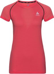 Maillot Manches Courtes Femme Odlo Ceramicool Pro Rouge