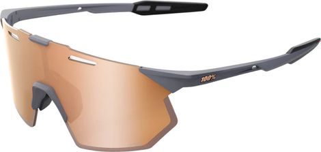 Lentes 100% Hypercraft SQ Soft Tact Grey / HiPER Copper Mirror
